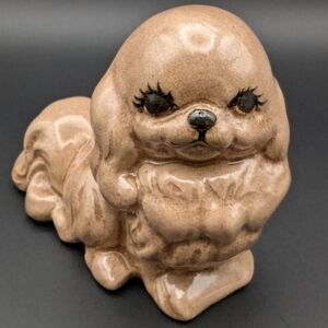 Ceramic Pekinese Puppy Figurine